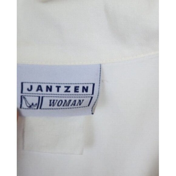 JANTZEN - WOMEN'S IVORY LONG SLEEVE BUTTON-UP BLOUSE - SIZE XL - FLAWS - Picture 6 of 14